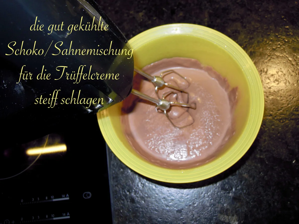 Trüffel Kuppel Torte mit Ferrero Rocher und gebrannten Mandeln - Rezept - Bild Nr. 4848