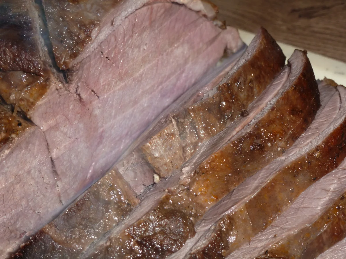 Hirschkeule in Pflaumensoße -NT-Gegart- - Rezept - Bild Nr. 4819