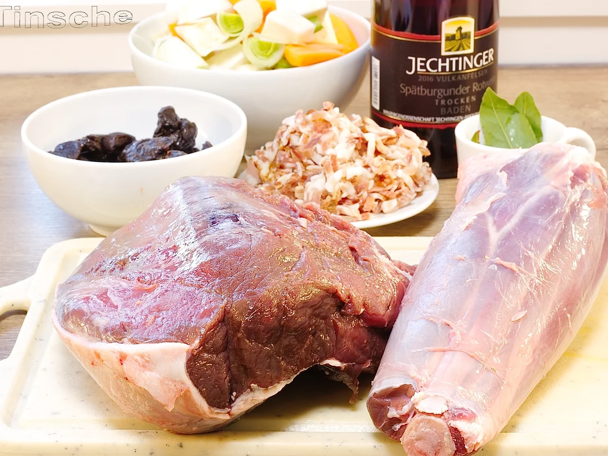 Hirschkeule in Pflaumensoße -NT-Gegart- - Rezept - Bild Nr. 4824