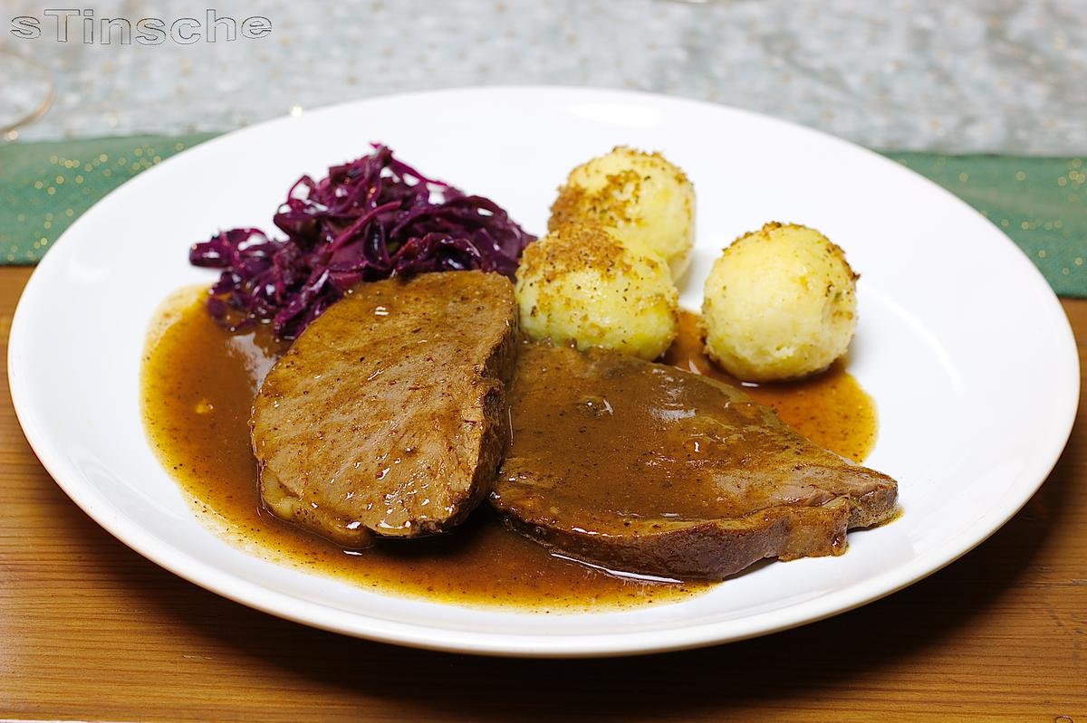 Hirschkeule in Pflaumensoße -NT-Gegart- - Rezept - Bild Nr. 4825