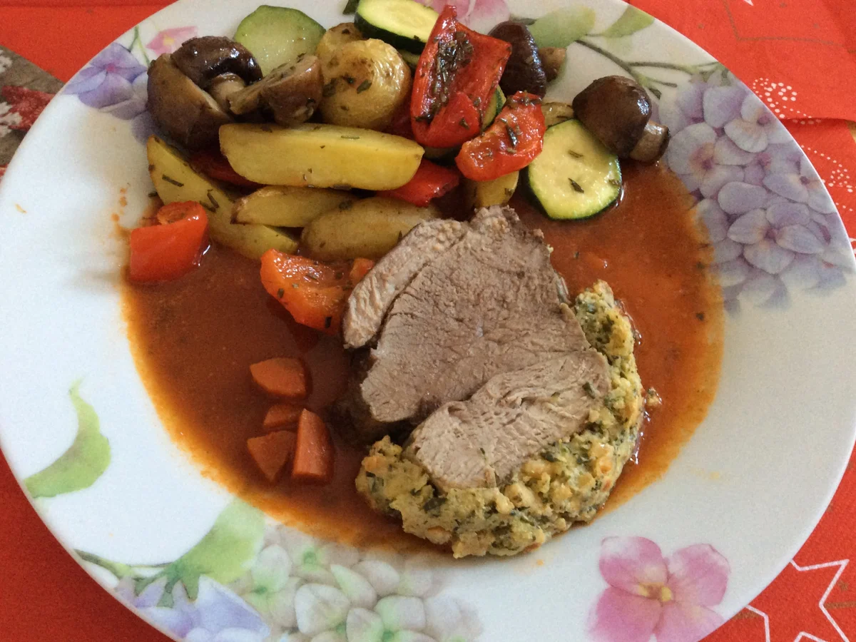 Lammkeule mit Kräuterkruste - Rezept - Bild Nr. 4819