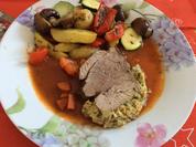 Lammkeule mit Kräuterkruste - Rezept - Bild Nr. 4819