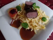 Rehrücken mit Vanille-Birnen und Spätzle - Rezept - Bild Nr. 4820