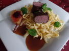 Rehrücken mit Vanille-Birnen und Spätzle - Rezept - Bild Nr. 4820