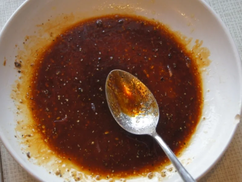 Honigwildlachsfilet mit Zuckerschoten und Selleriestampf - Rezept - Bild Nr. 4828