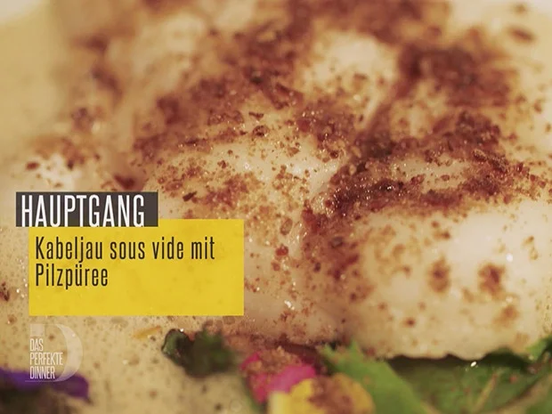 Rezept: Kabeljau sous vide mit Pilzpüree Bild Nr. 2 Kabeljau sous vide mit Pilzpüree - Rezept - Bild Nr. 2