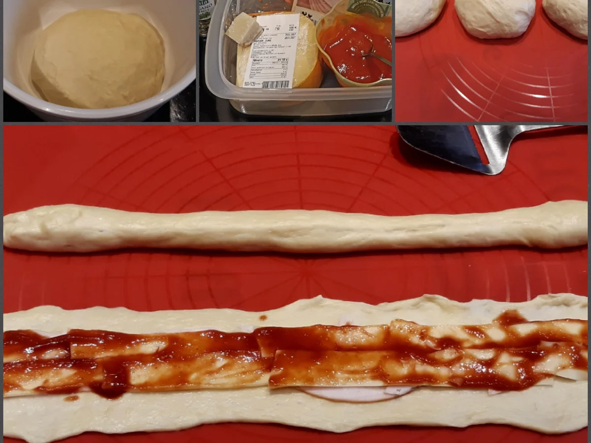 Fingerfood... Käse - Schinken - Hefeteilchen ~ Enroladinhos - Rezept - Bild Nr. 4831