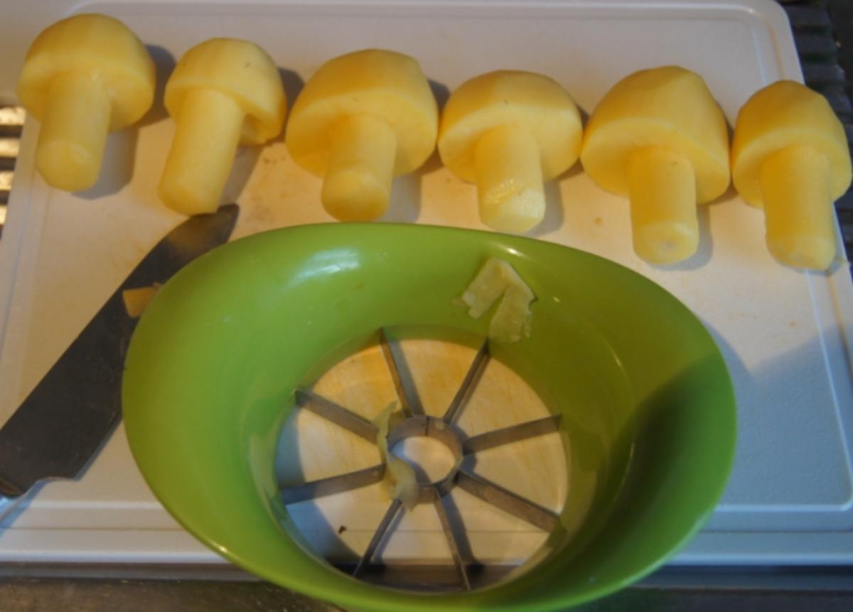 Hackfleisch mit Blumenkohl und Kartoffelpilzen - Rezept - Bild Nr. 4871