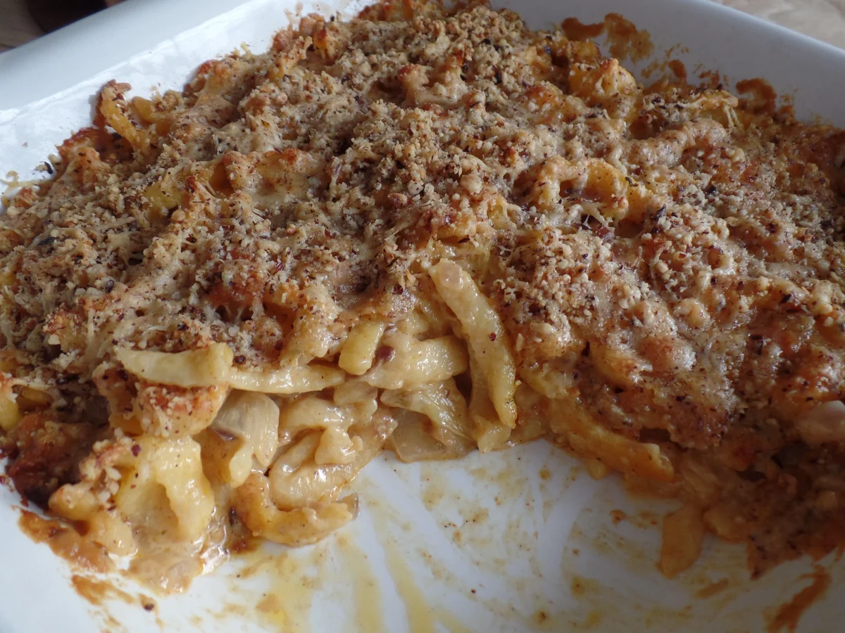 Chinakohl -Spätzle -Auflauf mit Nusskruste - Rezept - Bild Nr. 4873