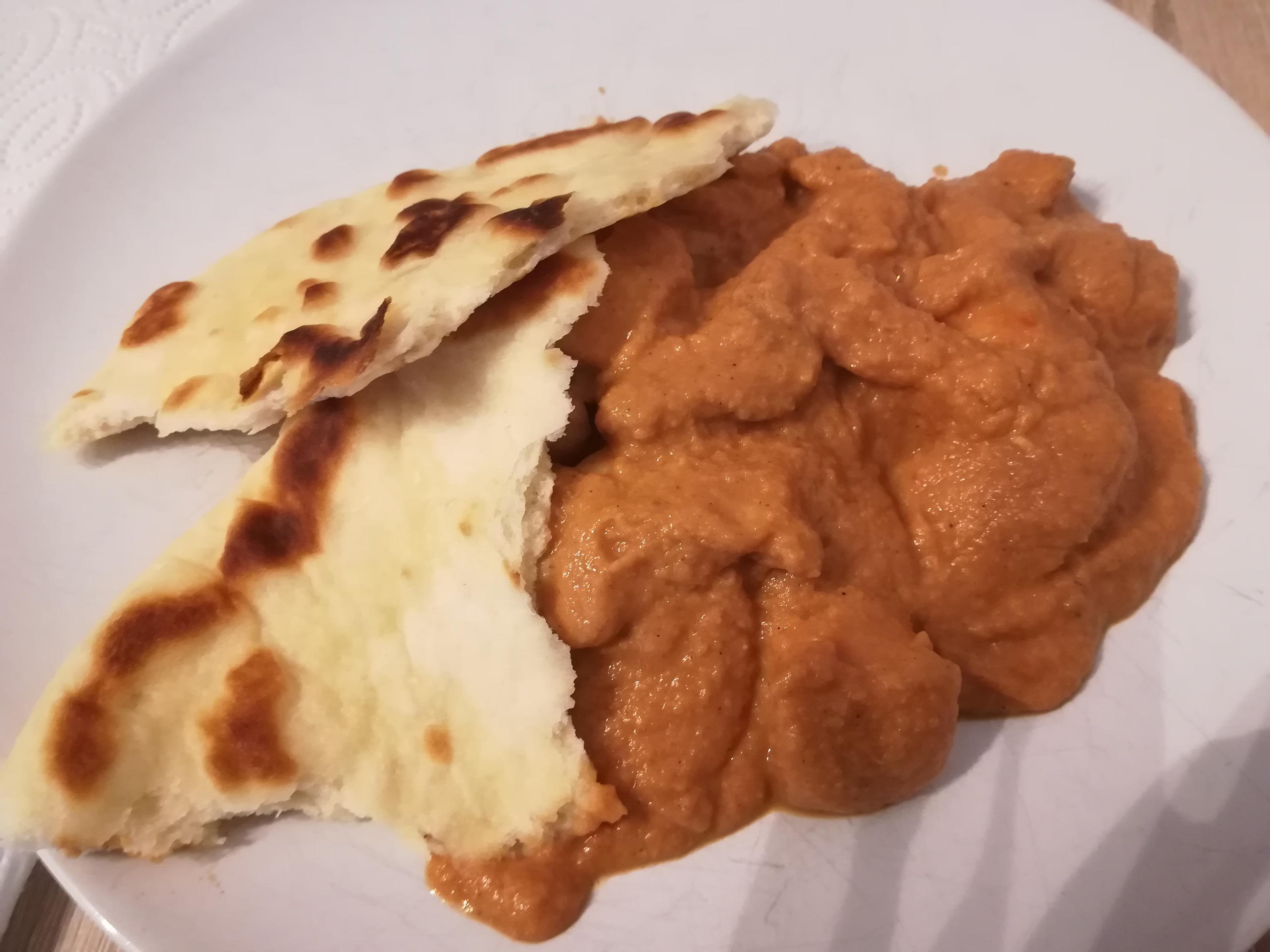 Bilder für Hähnchen Chole Masala mit Naan Brot - Rezept