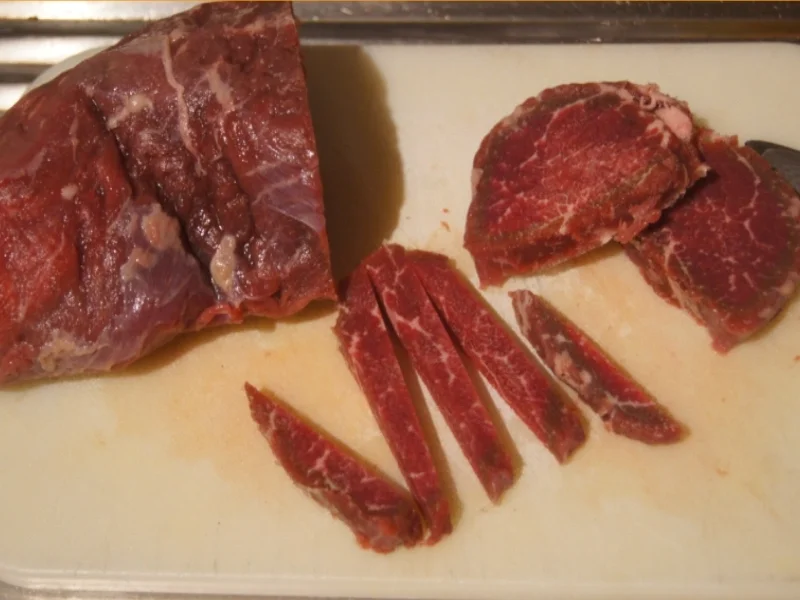 Rindfleisch mit Zwiebeln und Würzreis - Rezept - Bild Nr. 4895