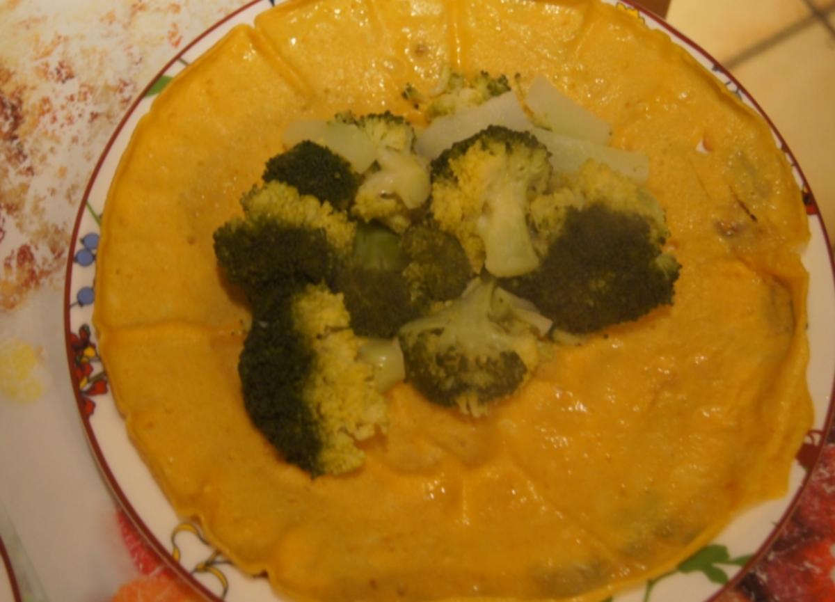 Gefüllter Pfannkuchen mit Brokkoli - Rezept - Bild Nr. 4906