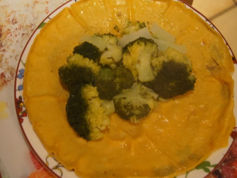 Gefüllter Pfannkuchen mit Brokkoli - Rezept - Bild Nr. 4906