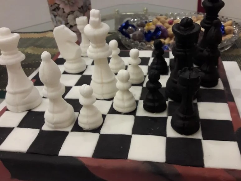 FONDANT:   SCHACH ~ Partie mal anders - Rezept - Bild Nr. 4933