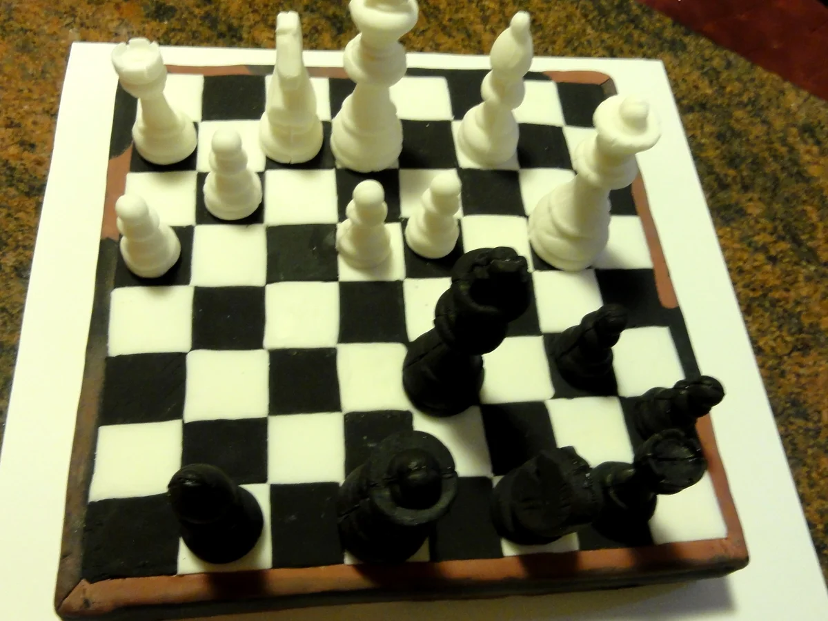 FONDANT:   SCHACH ~ Partie mal anders - Rezept - Bild Nr. 4934