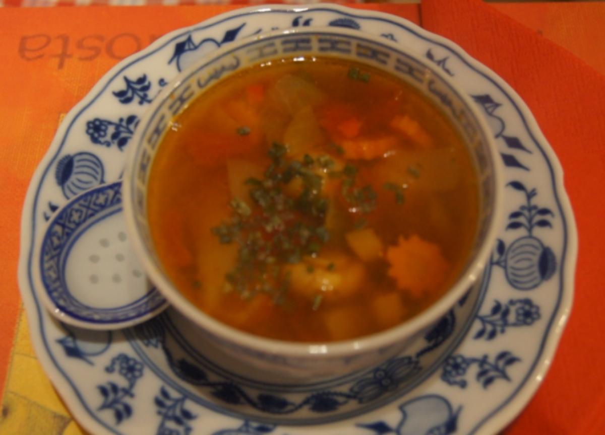 Bilder für Schlanksuppe mit Putenfleisch asiatisch gewürzt - Rezept