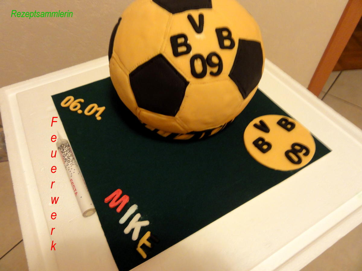 FONDANT:  ein BVB ~ FAN feiert Geburtstag - Rezept - Bild Nr. 4932