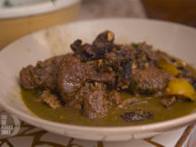 Marokkanisches Lammcurry "Bahia" mit Spinatcouscous und Auberginenragout - Rezept - Bild Nr. 2