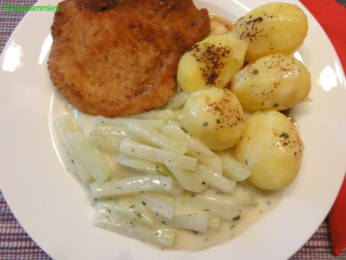 Rezept: Gemüse: helle KOHLRABI in Sahnesauce Bild Nr. 4934 Gemüse: helle KOHLRABI in Sahnesauce - Rezept - Bild Nr. 4934