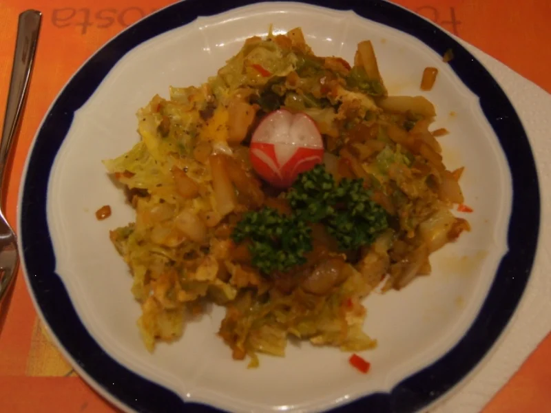 Rezept: Omelett mit Kohlrabi und Wirsing Bild Nr. 4934 Omelett mit Kohlrabi und Wirsing - Rezept - Bild Nr. 4934