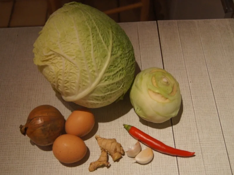 Rezept: Omelett mit Kohlrabi und Wirsing Bild Nr. 4935 Omelett mit Kohlrabi und Wirsing - Rezept - Bild Nr. 4935