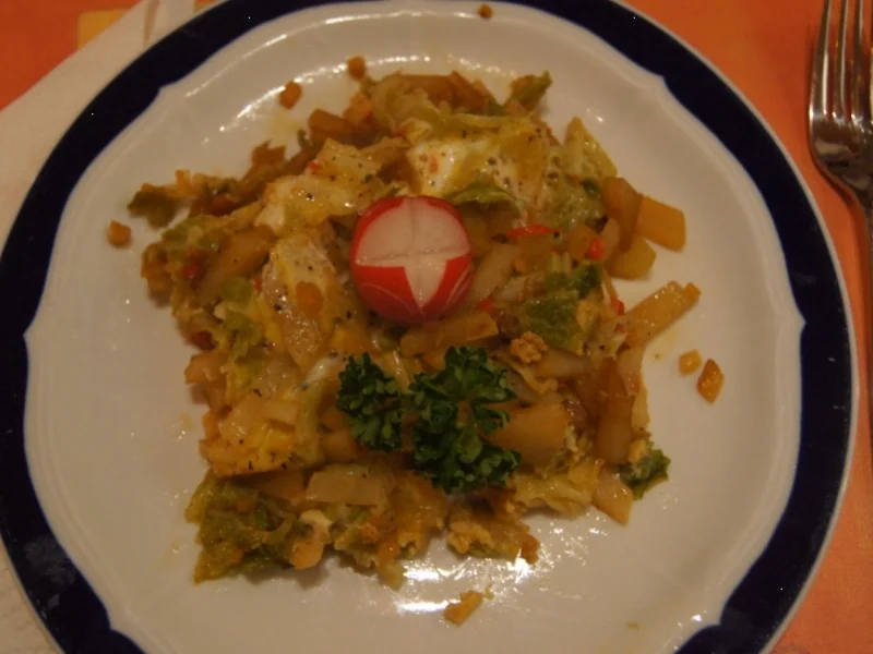 Rezept: Omelett mit Kohlrabi und Wirsing Bild Nr. 4934 Omelett mit Kohlrabi und Wirsing - Rezept - Bild Nr. 4934