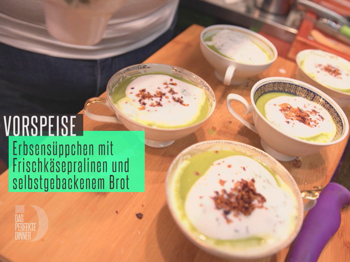 Bilder für Erbsencappuccino mit Milchschaum - Rezept