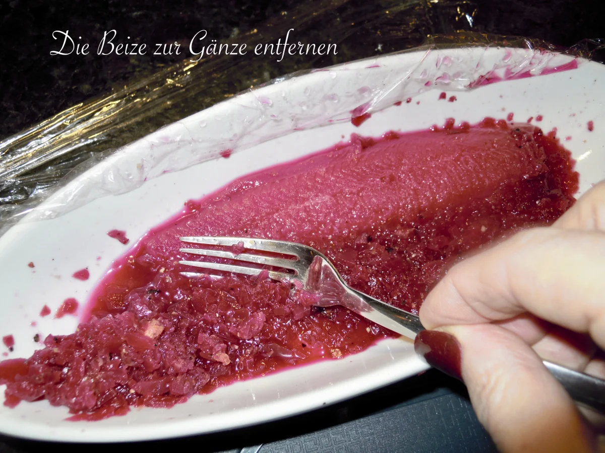 Rezept: frischer Saibling - mit Roter Beete gebeizt Bild Nr. 4942 frischer Saibling - mit Roter Beete gebeizt - Rezept - Bild Nr. 4942