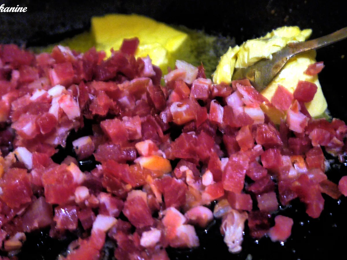 Kartoffelpüree mit Apfel-Speck-Topping - Rezept - Bild Nr. 9