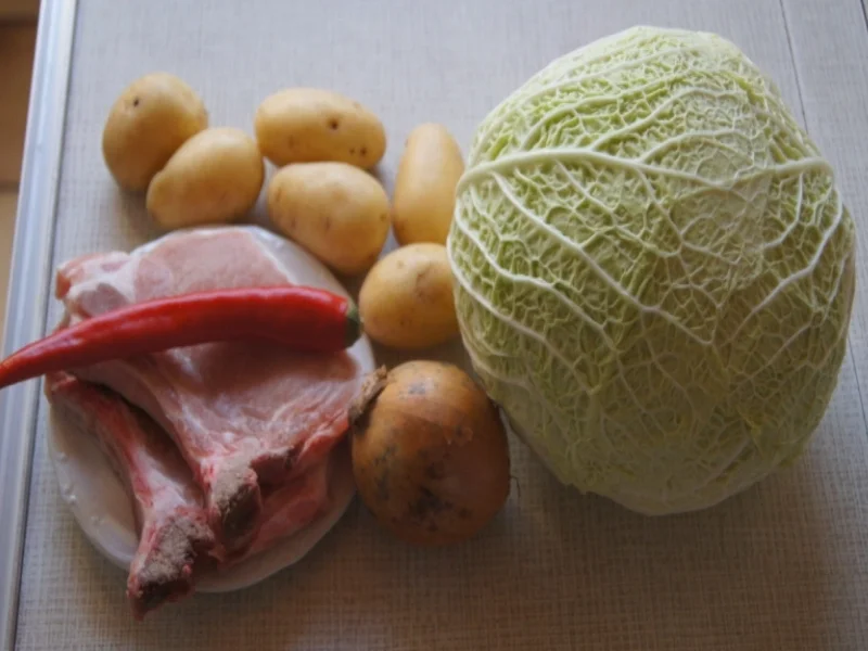 Kotelett mit Wirsing und Drillingen - Rezept - Bild Nr. 4940