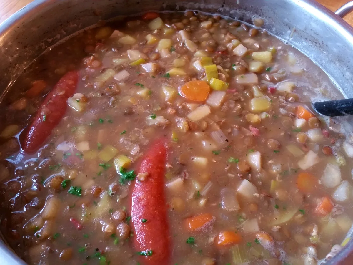 Linsen-Eintopf nach Omas Rezept - Rezept - Bild Nr. 4945