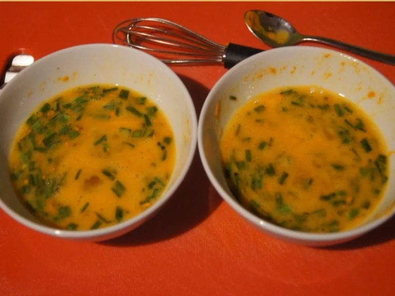 Omelett mit Champignons und Schinken - Rezept - Bild Nr. 4943