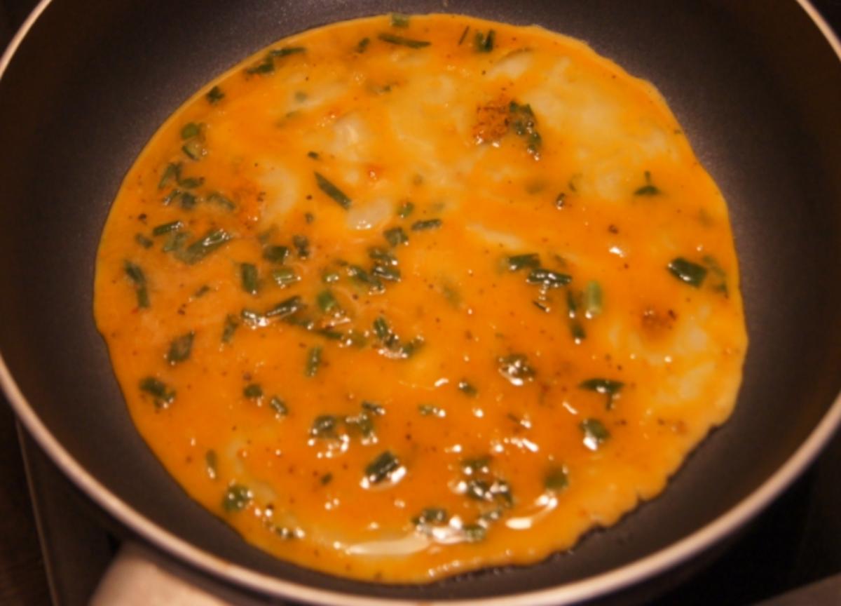 Omelett mit Champignons und Schinken - Rezept - Bild Nr. 4944