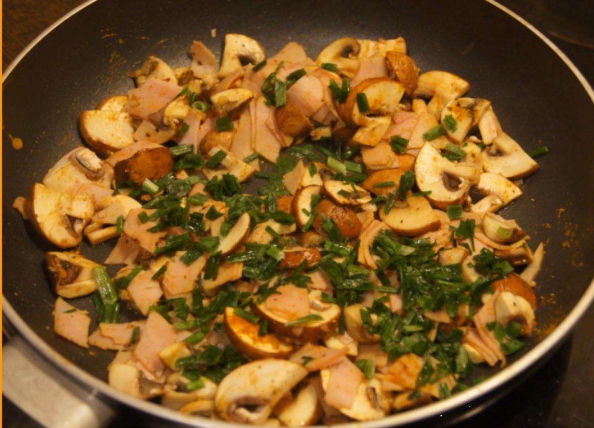Omelett mit Champignons und Schinken - Rezept - Bild Nr. 4948
