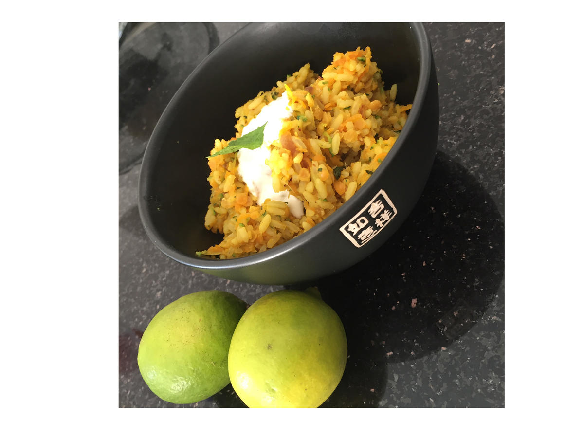 Gebratener Reis mit Minze und Joghurt - einfach - von cookingwithfriends