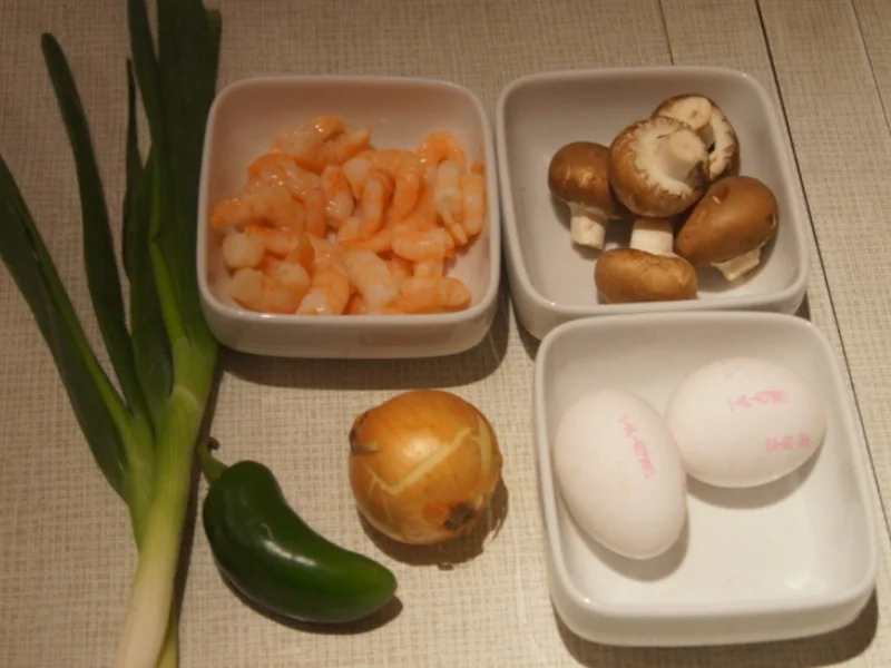 Gemüseomelett mit Garnelen - Rezept - Bild Nr. 4943