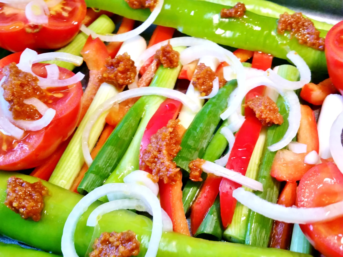 Lamm-Koteletts mit buntem Ofengemüse - Rezept - Bild Nr. 4947