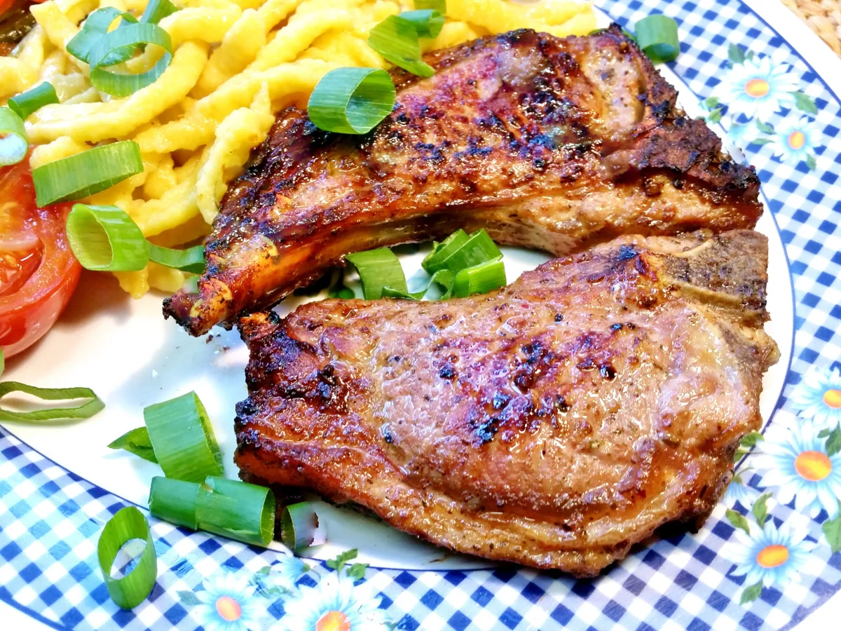 Lamm-Koteletts mit buntem Ofengemüse - Rezept - Bild Nr. 4951