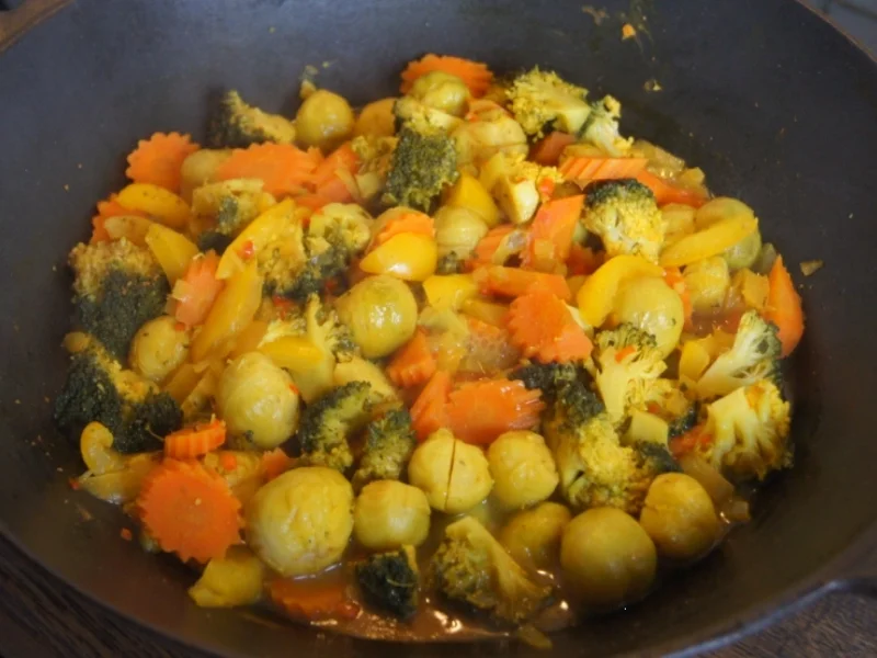 Buntes Gemüsecurry im Wok - Rezept - Bild Nr. 4964