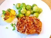 Zwiebelschnitzelchen mit Butter-Rosenkohl - Rezept - Bild Nr. 4952