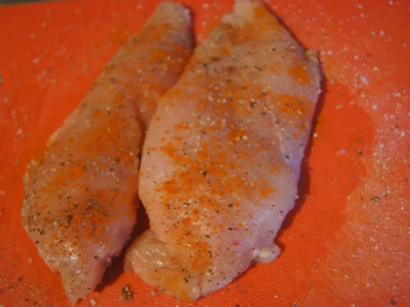 Rezept: Hähnchenbrustfilet mit pikanten Möhren und Pastinakenpüree Bild Nr. 4954 Hähnchenbrustfilet mit pikanten Möhren und Pastinakenpüree - Rezept - Bild Nr. 4954