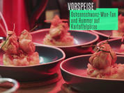 Wan-Tan vom geschmorten Ochsenschwanz auf Kartoffel-Hummer-Schicht - Rezept - Bild Nr. 2
