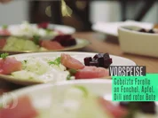 Gebeizte Forelle an Rote Beete, Fenchel, Apfel, Dill und Meerrettichcrème - Rezept - Bild Nr. 2