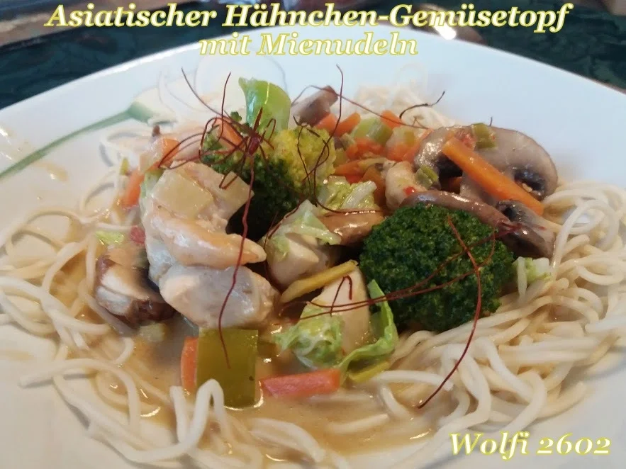 Asiatischer Hähnchen-Gemüse-Eintopf in Kokosmilch - Rezept - Bild Nr. 4953