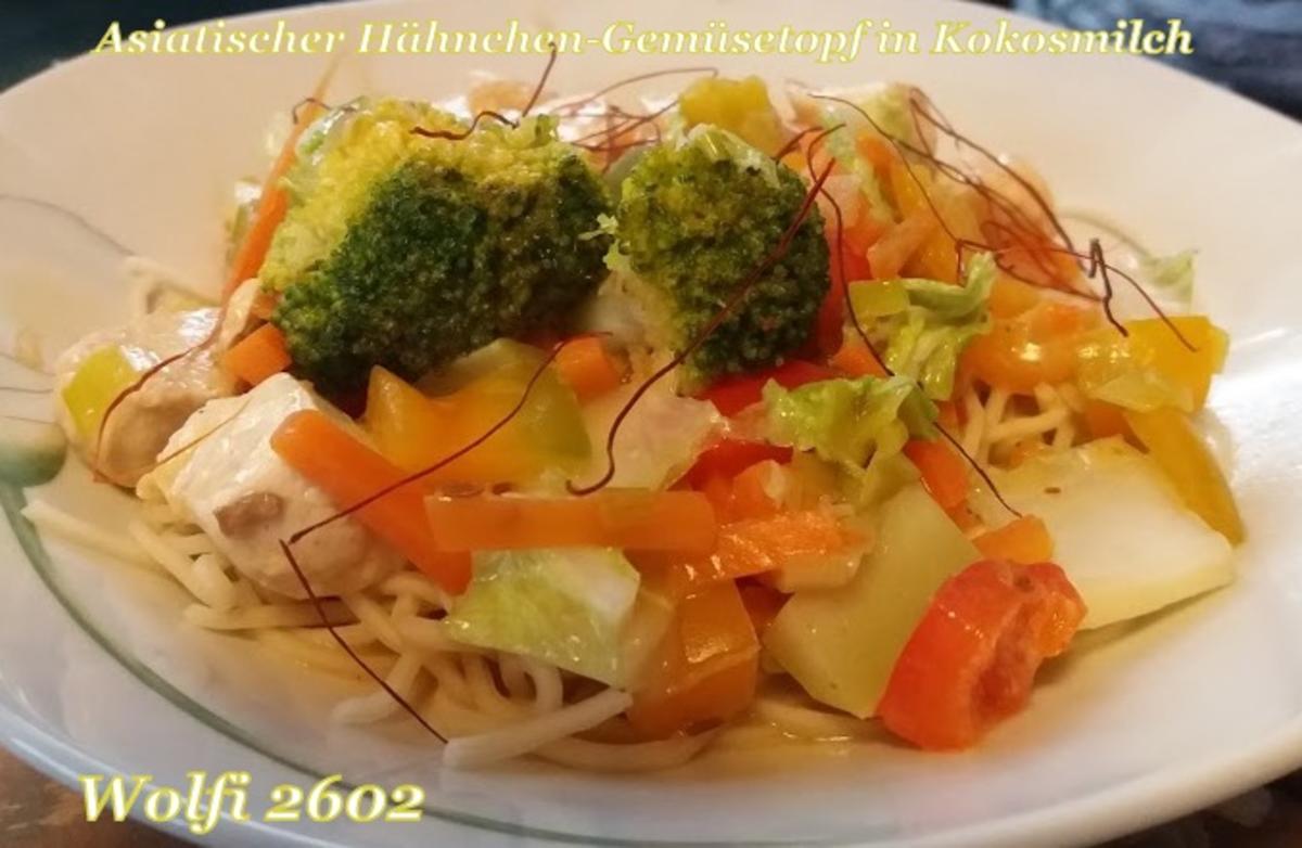 Asiatischer Hähnchen-Gemüse-Eintopf in Kokosmilch - Rezept - Bild Nr. 4955