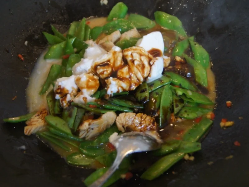 Putenfleisch mit Zuckerschoten und Basmati Reis - Rezept - Bild Nr. 4961