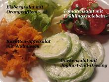 Salate: Salat-Quartett zum Schweizer Käse-Fondue - Rezept - Bild Nr. 4955
