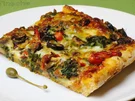 Rezept: Pizza mit Gemüse und Pilzen Bild Nr. 4965 Pizza mit Gemüse und Pilzen - Rezept - Bild Nr. 4965