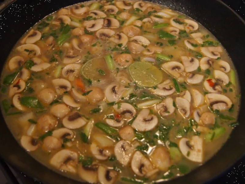 Rezept: Kokosmilchsuppe mit Putenfleisch, Gemüse und Glasnudeln Bild Nr. 4974 Kokosmilchsuppe mit Putenfleisch, Gemüse und Glasnudeln - Rezept - Bild Nr. 4974