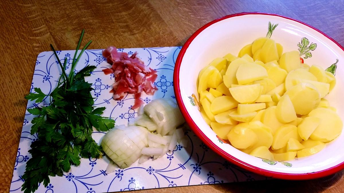 Abendessen: Curry-Wurst mit Bratkartoffeln - Rezept - Bild Nr. 3